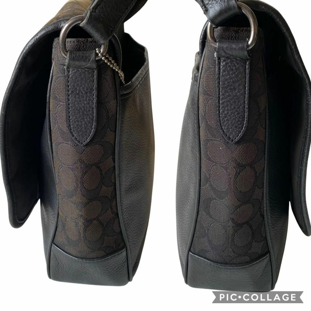 COACH - 美品 コーチ A4可 ショルダーバッグ シグネチャー COACH - 美品 コーチ A4可 ショルダーバッグ シグネチャー