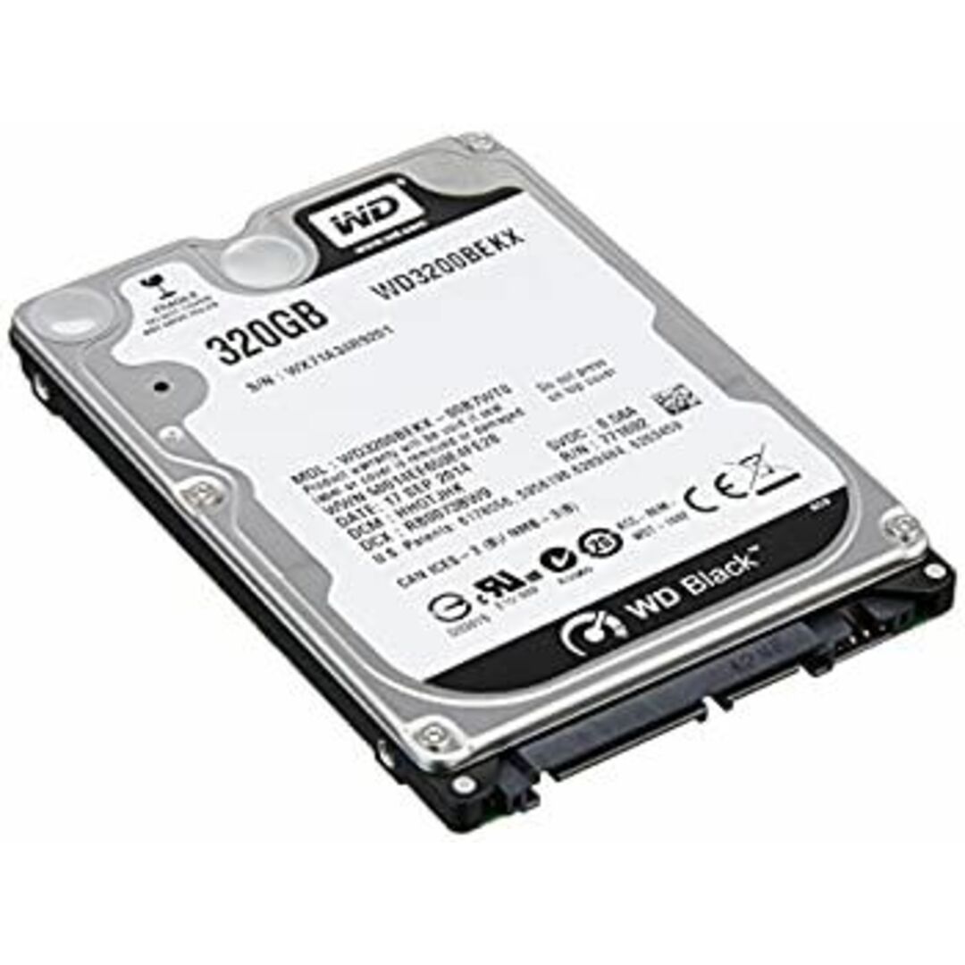 WESTERN DIGITAL 2.5インチ内蔵HDD 320GB SATA6.0Gb/s 7200rpm 16MB 9.5mm厚 WD3200BEKX スマホ/家電/カメラのPC/タブレット(その他)の商品写真