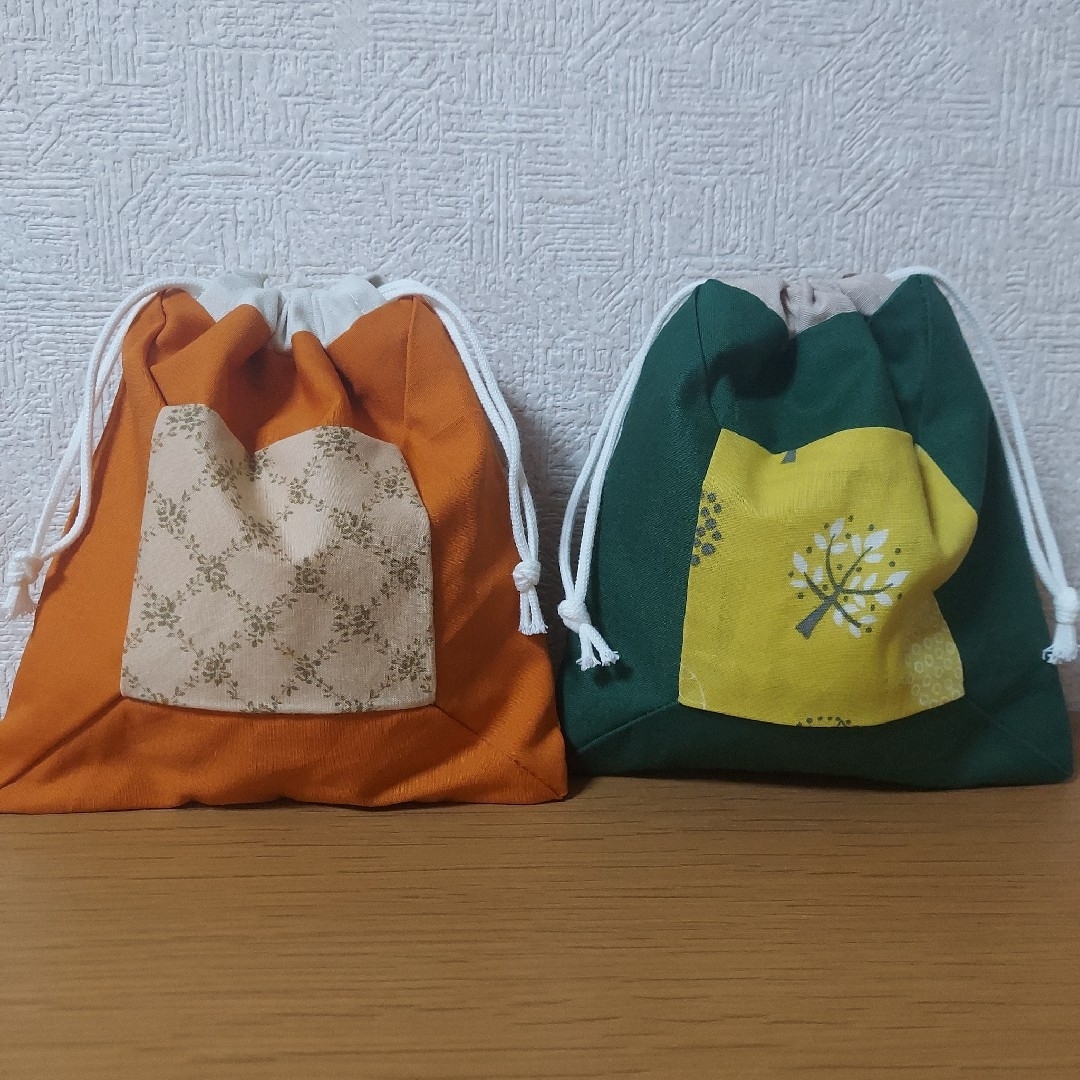 2点セット】ハンドメイド 巾着ポーチ ポーチ ミニ巾着袋 巾着袋 2点セット】ハンドメイド 巾着ポーチ ポーチ ミニ巾着袋 巾着袋