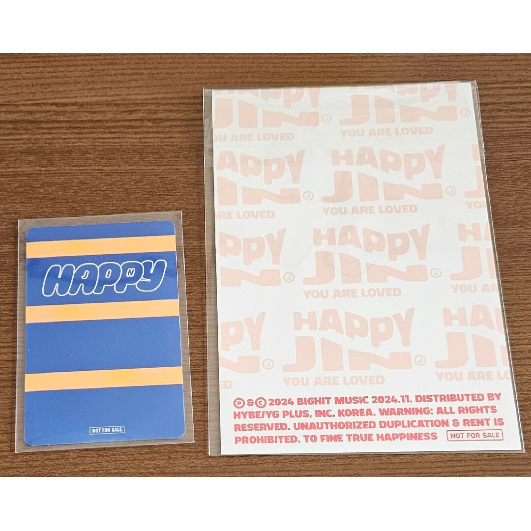 防弾少年団(BTS) - BTS ジン アルバム Happy カード トレカの 防弾少年団(BTS) - BTS ジン アルバム Happy カード トレカの
