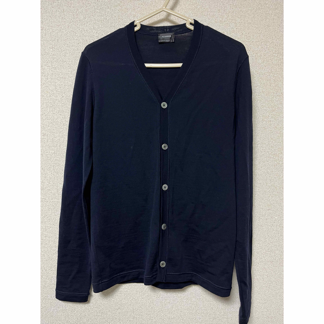 JIL SANDER - 美品 ジル・サンダー カーディガン ネイビー紺 JIL SANDER - 美品 ジル・サンダー カーディガン ネイビー紺