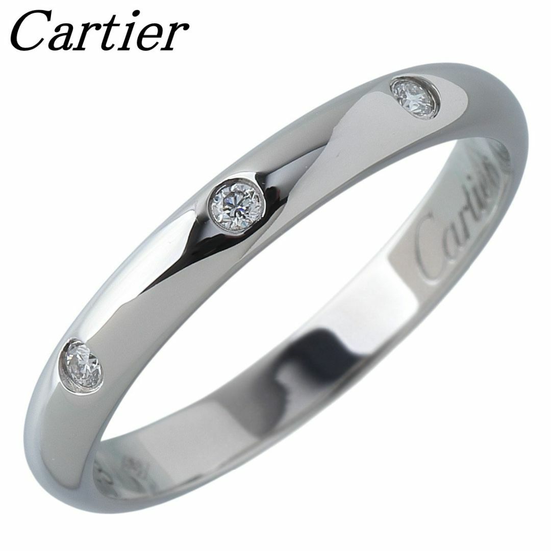 【受注生産品】 ダイヤ カルティエ - Cartier リング #49 3PD ウェディング 1895 アクセサリー