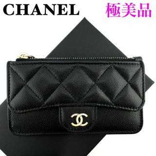 CHANEL - CHANEL ジップコインパース 小銭入れ ラムスキン CHANEL - CHANEL ジップコインパース 小銭入れ ラムスキン