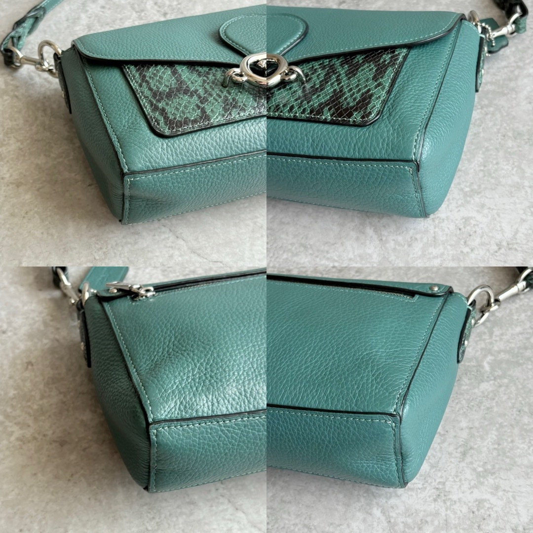 COACH - 【極美品】COACH ジェイド パイソン 2way ハンド COACH - 【極美品】COACH ジェイド パイソン 2way ハンド
