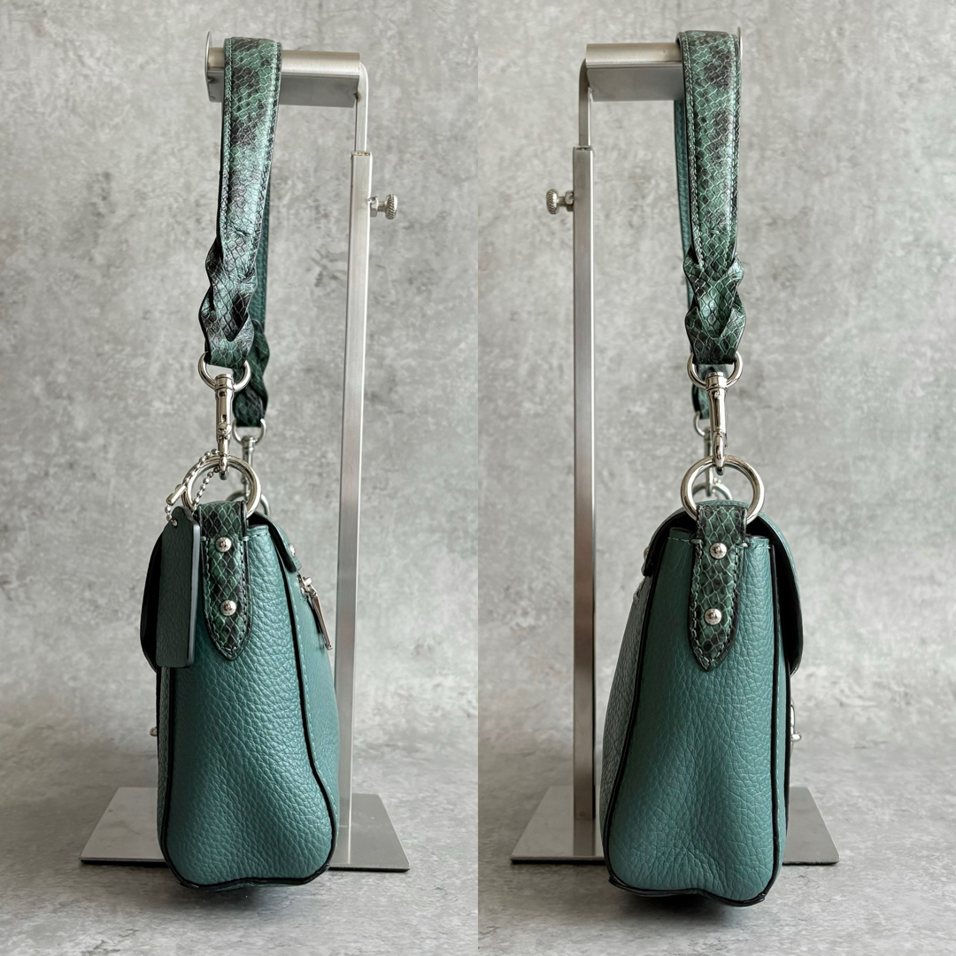 COACH - 【極美品】COACH ジェイド パイソン 2way ハンド COACH - 【極美品】COACH ジェイド パイソン 2way ハンド