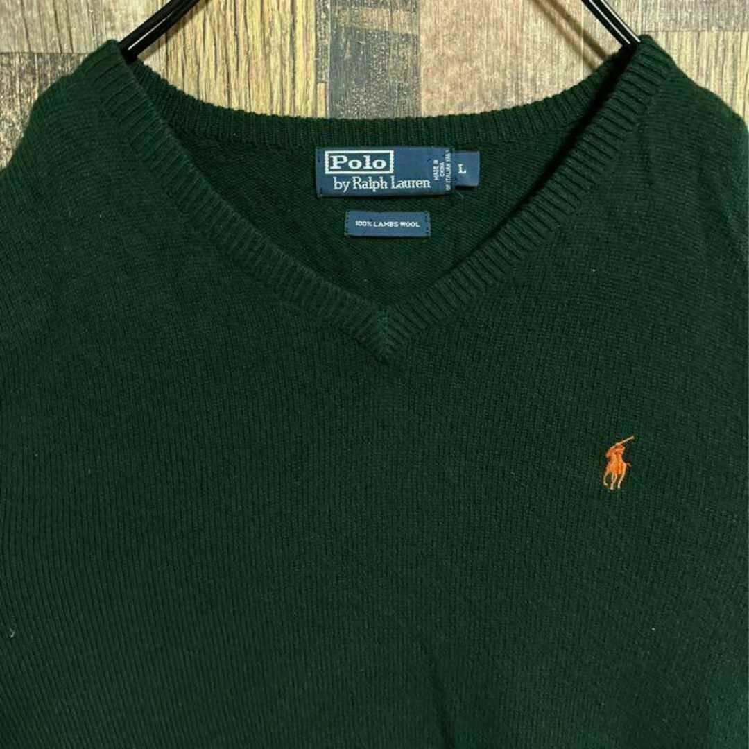 POLO RALPH LAUREN - ラルフローレン Vネック ニット ウール POLO RALPH LAUREN - ラルフローレン Vネック ニット ウール