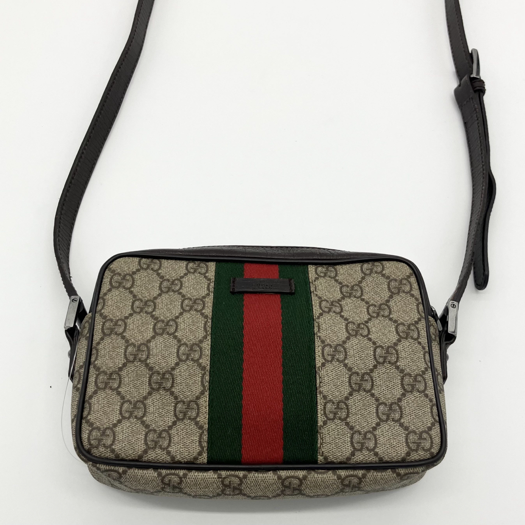 GUCCI - GUCCI GGスプリーム シェリーライン ショルダーバッグ GUCCI - GUCCI GGスプリーム シェリーライン ショルダーバッグ