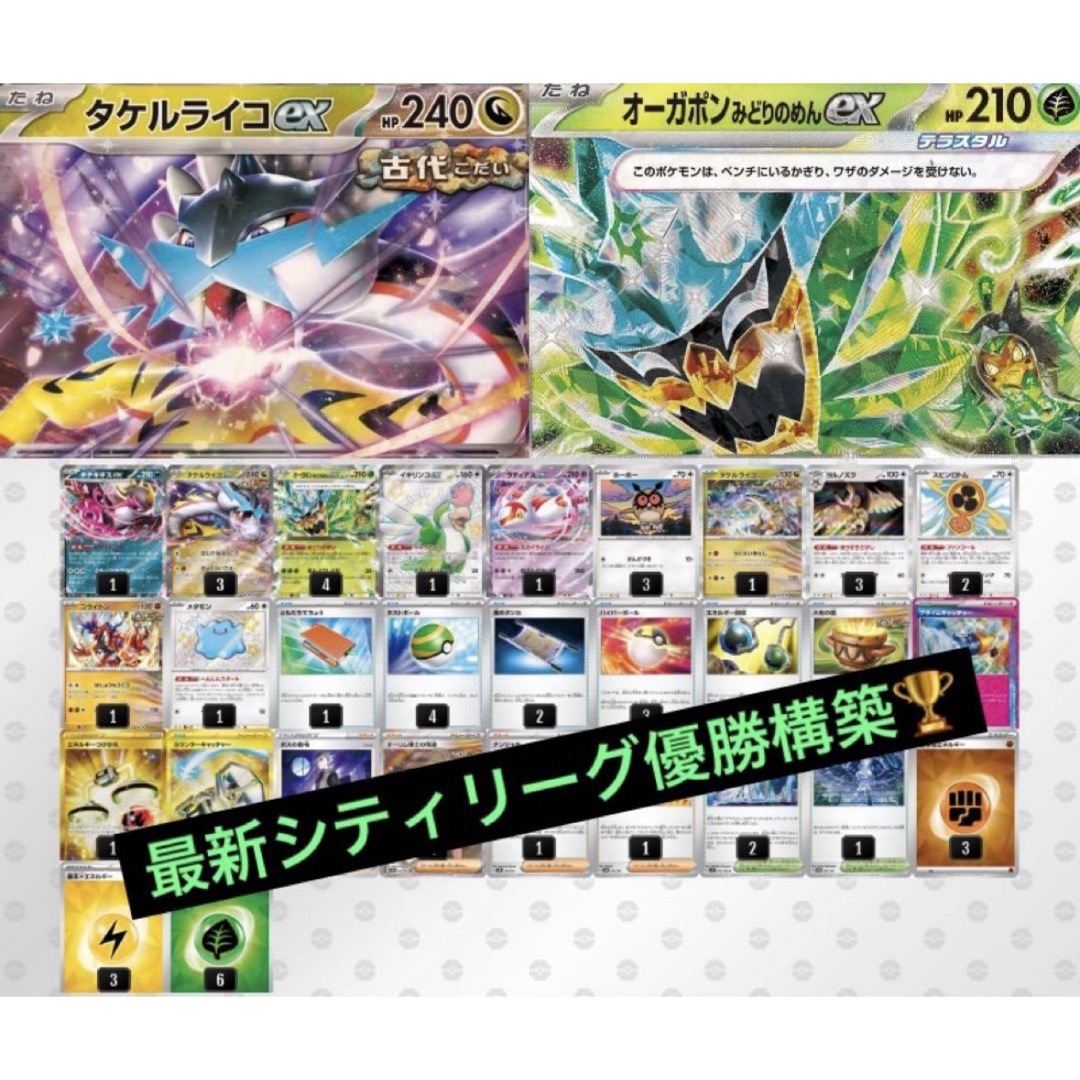 ポケモン - 最新 タケルライコex デッキ シティリーグ優勝構築 ポケモン - 最新 タケルライコex デッキ シティリーグ優勝構築