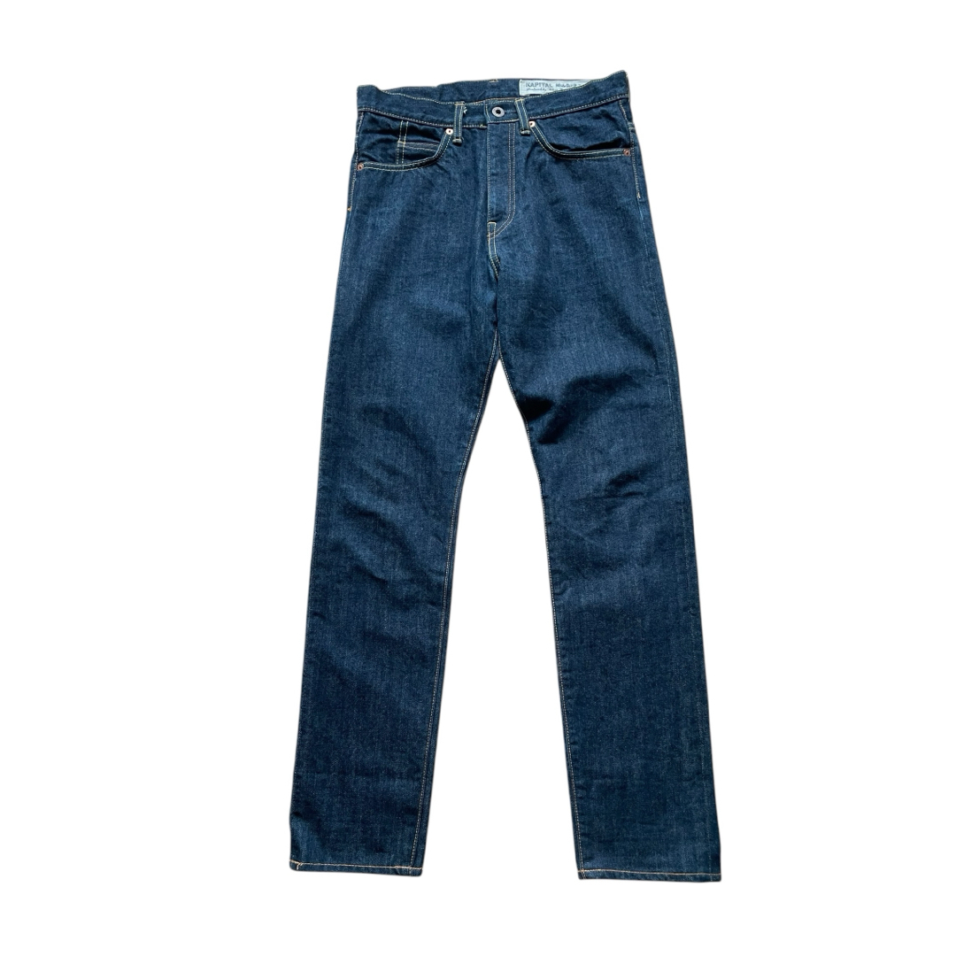 KAPITAL - 【美品】KAPITAL 岡山御津工場産デニム ジーンズ 濃紺 KAPITAL - 【美品】KAPITAL 岡山御津工場産デニム ジーンズ 濃紺