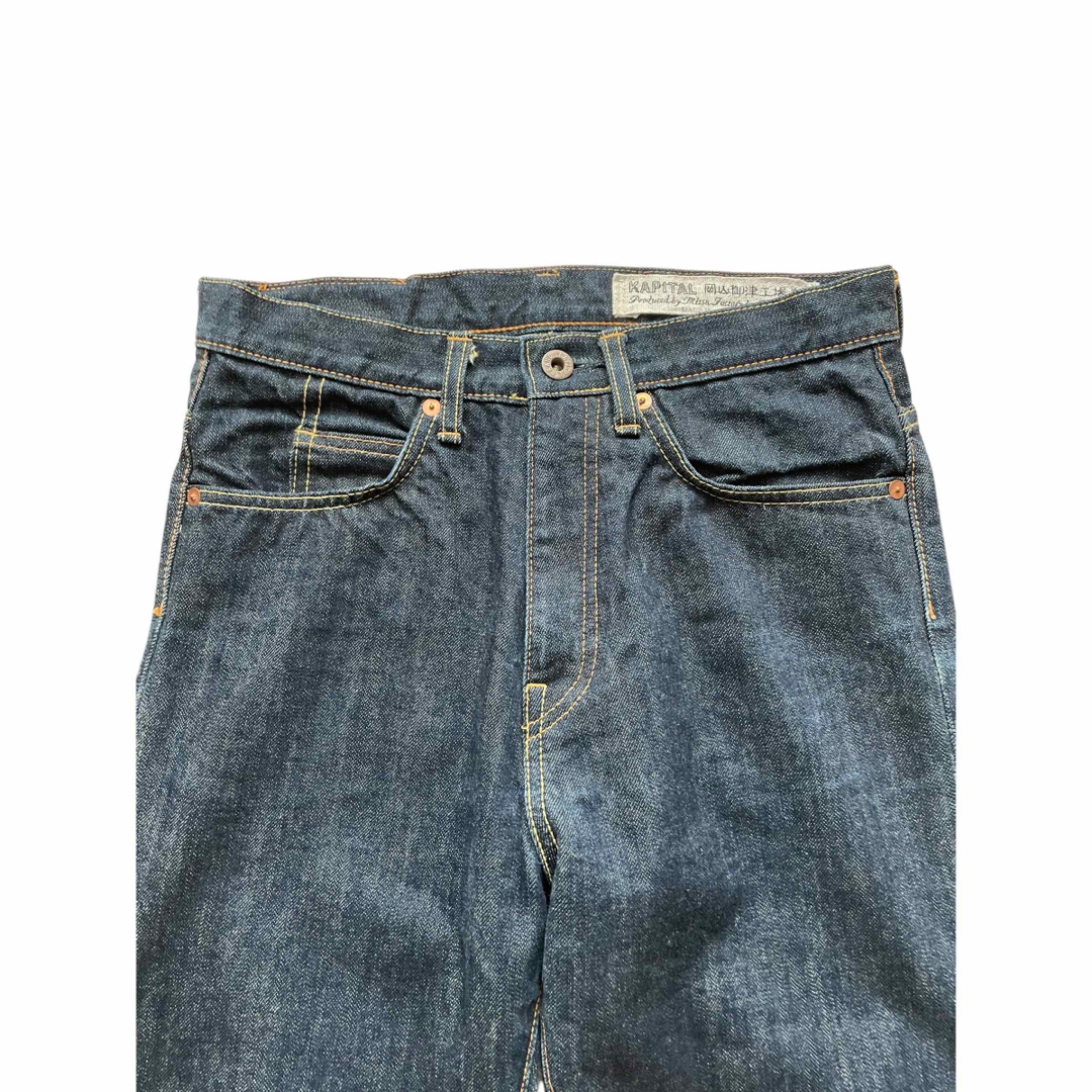 KAPITAL - 【美品】KAPITAL 岡山御津工場産デニム ジーンズ 濃紺 KAPITAL - 【美品】KAPITAL 岡山御津工場産デニム ジーンズ 濃紺