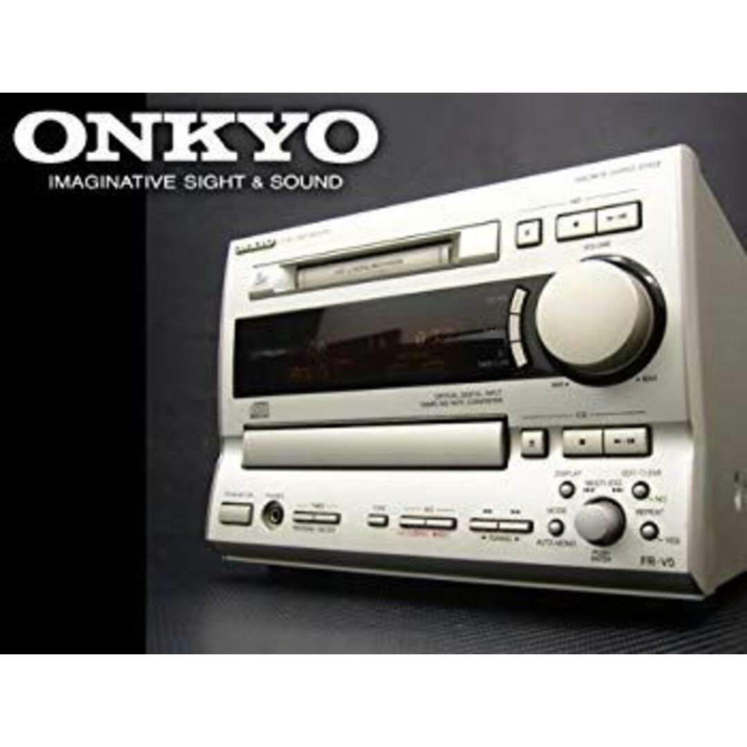 ONKYO オンキョー FR-V5 CD/MDチューナーアンプ rdzdsi3の通販 ONKYO オンキョー FR-V5 CD/MDチューナーアンプ rdzdsi3の通販