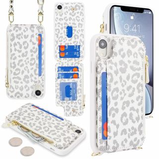 【色:豹柄ヒョウ柄ホワイト_サイズ:iPhone XR】for iPhone X(その他)