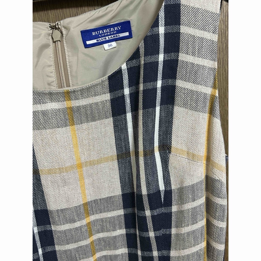 BURBERRY BLUE LABEL - BURBERRY BLUE LABEL ベルト付きチェック BURBERRY BLUE LABEL - BURBERRY BLUE LABEL ベルト付きチェック