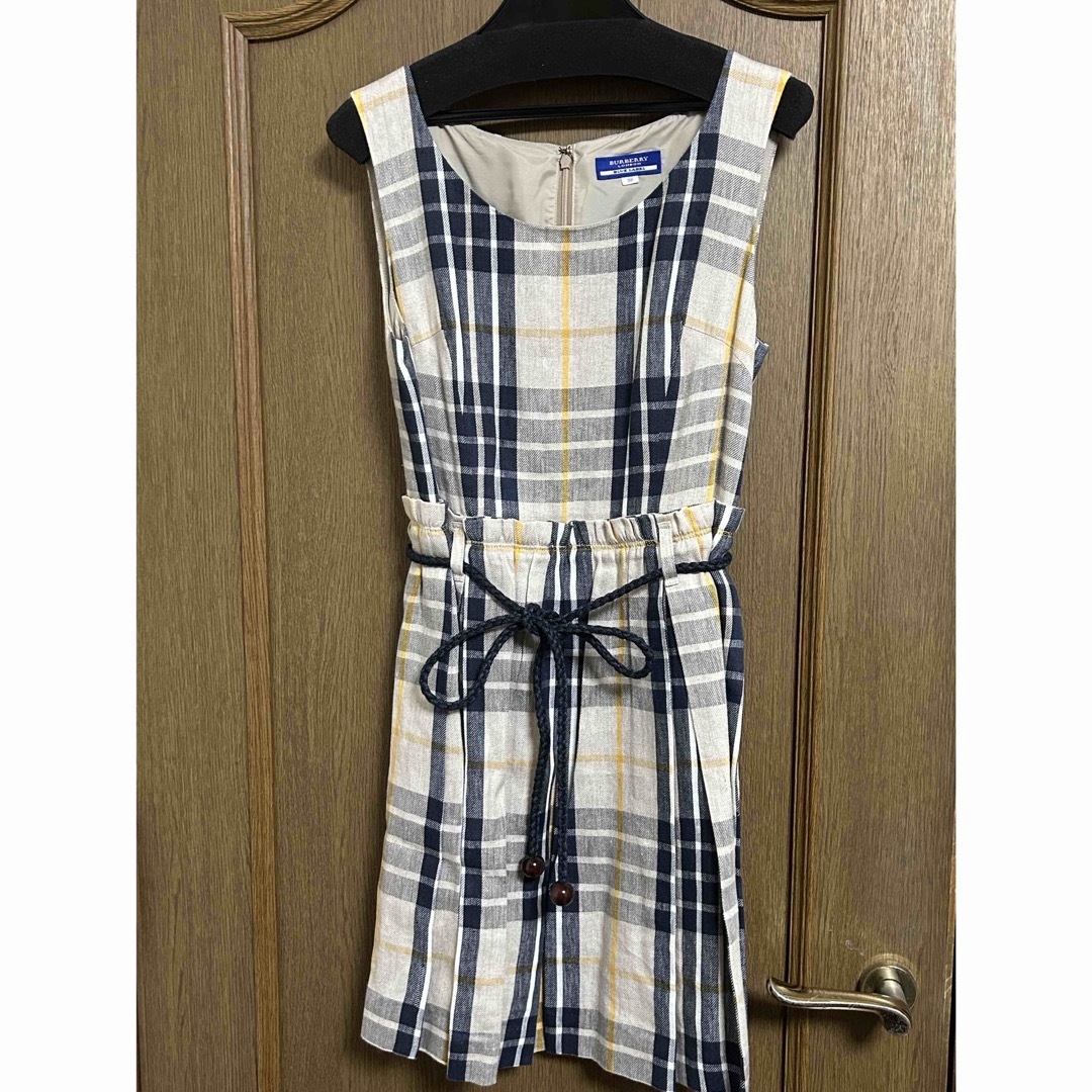 BURBERRY BLUE LABEL - BURBERRY BLUE LABEL ベルト付きチェック BURBERRY BLUE LABEL - BURBERRY BLUE LABEL ベルト付きチェック