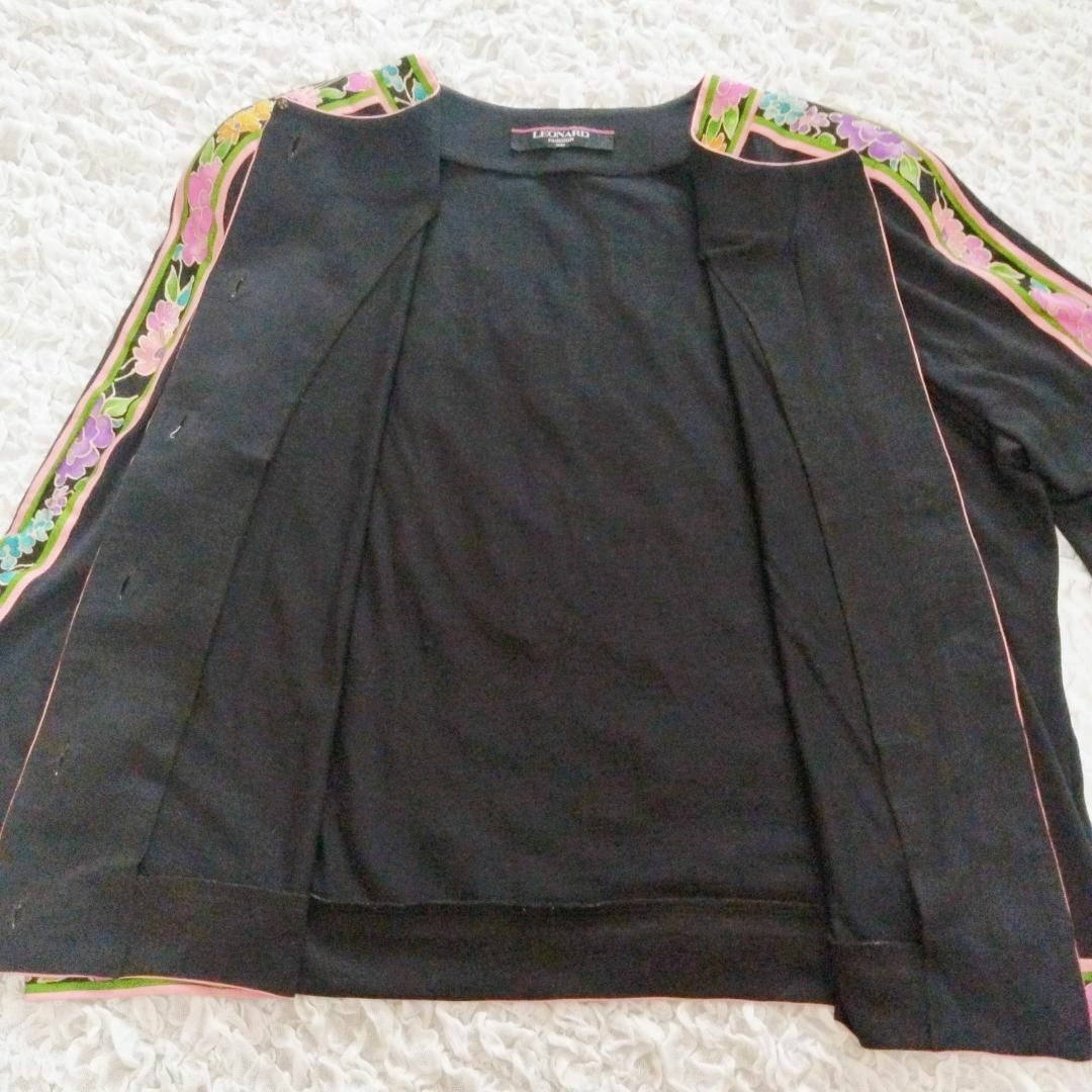 LEONARD - レオナール REONARD カーディガン 大きめサイズ XL LL LEONARD - レオナール REONARD カーディガン 大きめサイズ XL LL