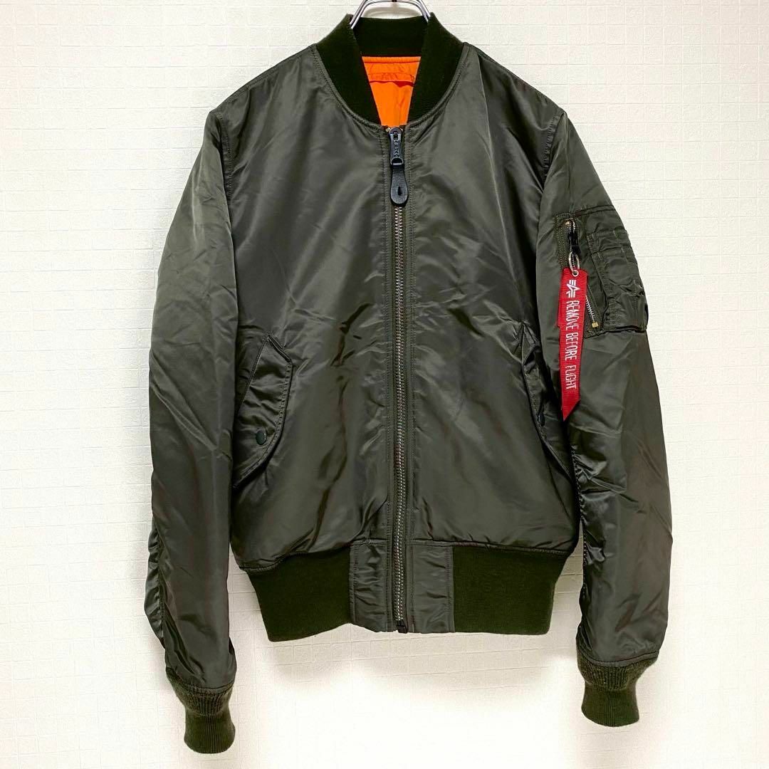 ALPHA INDUSTRIES - アルファインダストリーズ MA-1 カーキ ALPHA INDUSTRIES - アルファインダストリーズ MA-1 カーキ