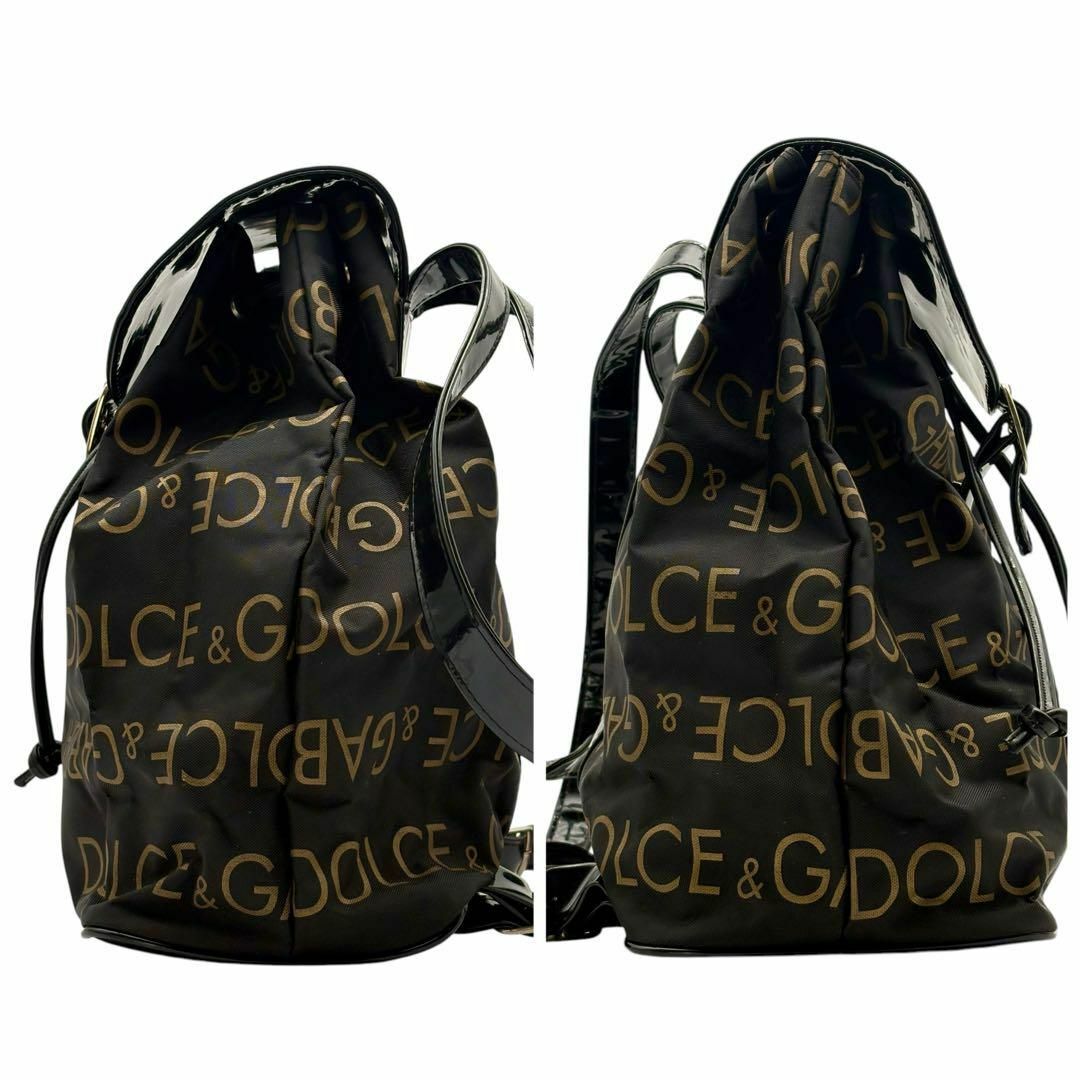 美品】希少 DOLCE&GABBANA ドルガバ リュック 総柄 A4収納可の 美品】希少 DOLCE&GABBANA ドルガバ リュック 総柄 A4収納可の