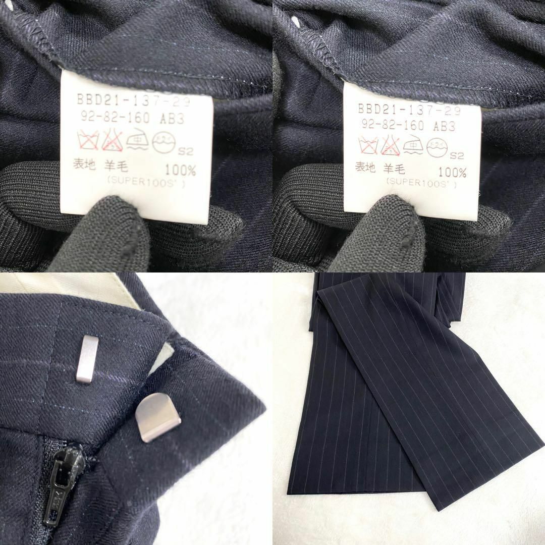 BURBERRY - バーバリーロンドン 黒 ダブル スーツ セットアップ BURBERRY - バーバリーロンドン 黒 ダブル スーツ セットアップ