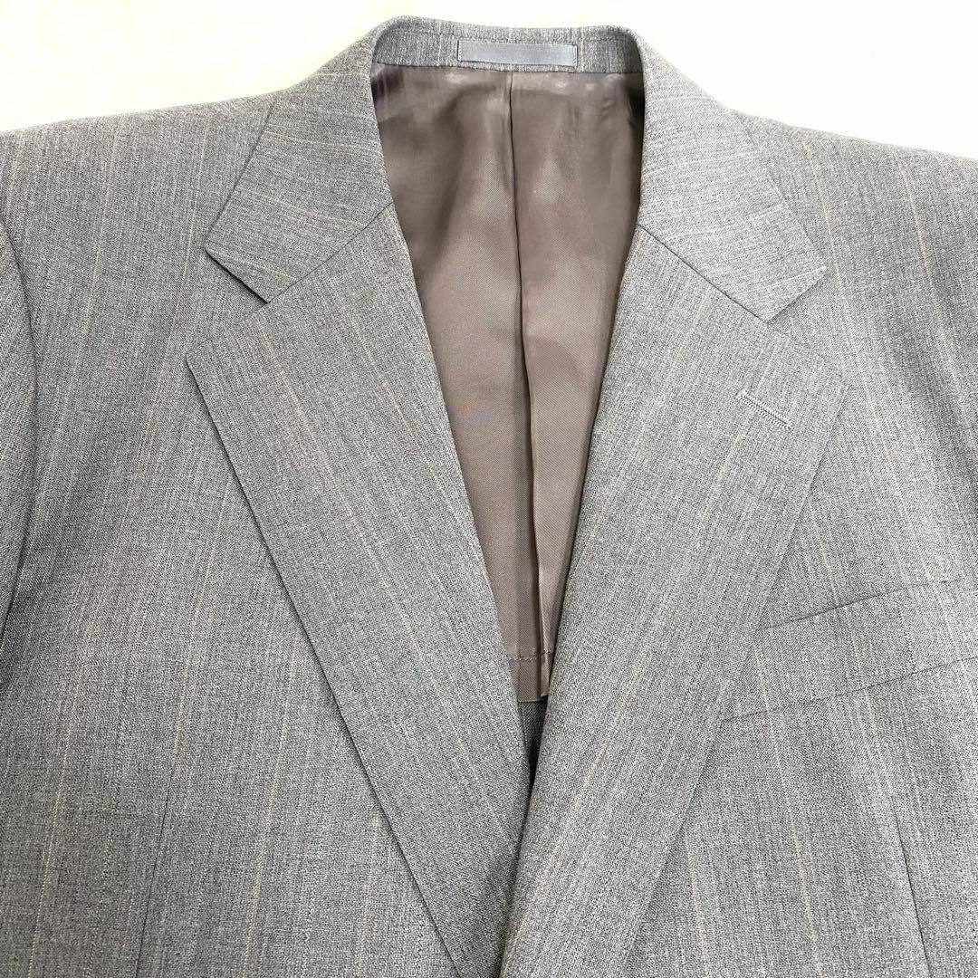 BURBERRY - バーバリーズ スーツ 上下 セットアップ グレー 細 BURBERRY - バーバリーズ スーツ 上下 セットアップ グレー 細