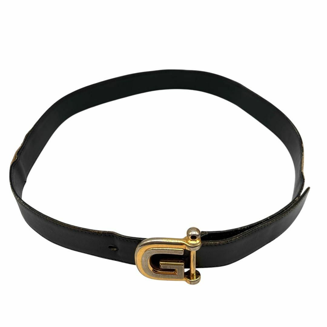 GUCCI - OLD GUCCI オールドグッチ ベルト レザー 黒 ゴールド GUCCI - OLD GUCCI オールドグッチ ベルト レザー 黒 ゴールド