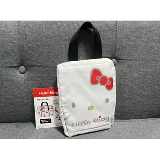 ハローキティ - キティ展 50周年 オリジナル トートバッグ赤の ハローキティ - キティ展 50周年 オリジナル トートバッグ赤の