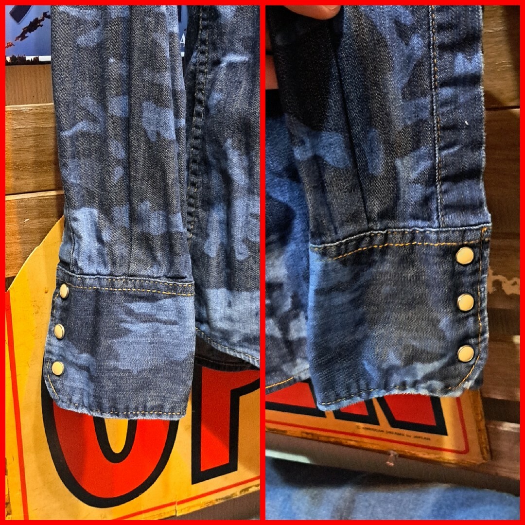 DSQUARED2 - Dsquared2 ストレッチ カモフラ デニム ウエスタン DSQUARED2 - Dsquared2 ストレッチ カモフラ デニム ウエスタン