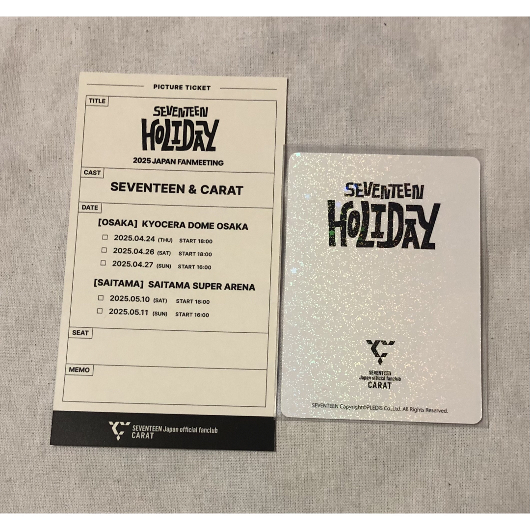 SEVENTEEN - SEVENTEEN HOLIDAY ミンギュ FC更新 会場限定 SEVENTEEN - SEVENTEEN HOLIDAY ミンギュ FC更新 会場限定