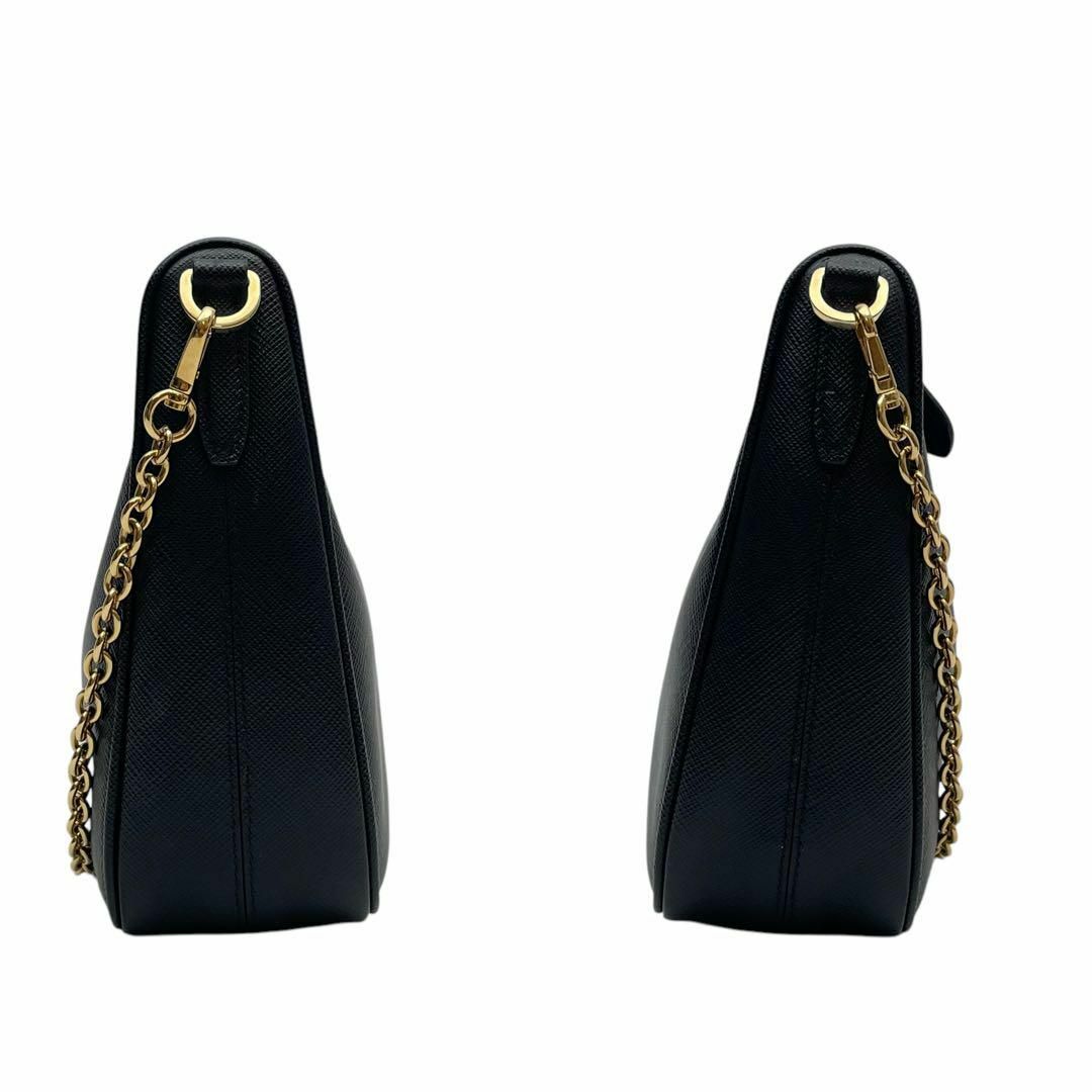 PRADA - 美品 プラダ サフィアーノ レザー チェーン ショルダー PRADA - 美品 プラダ サフィアーノ レザー チェーン ショルダー