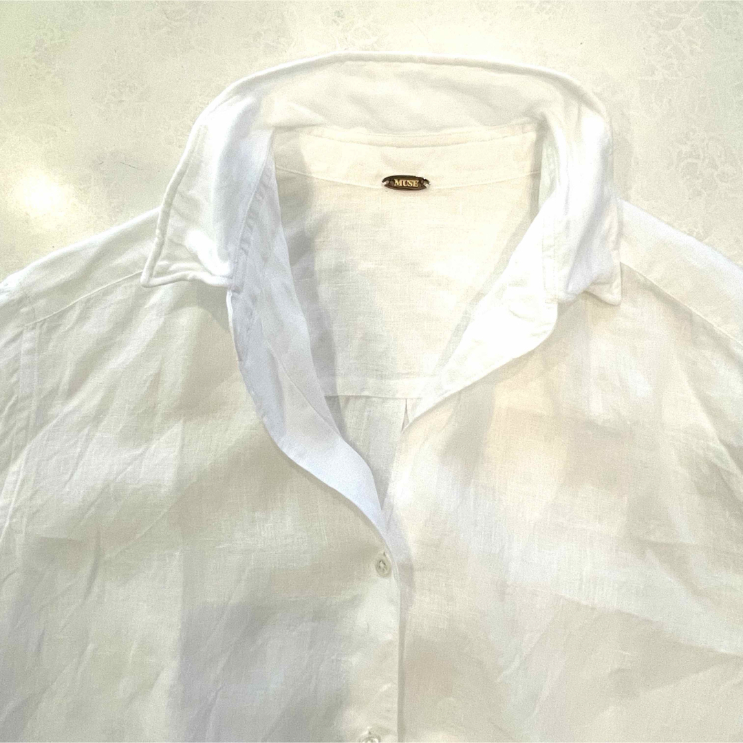 DEUXIEME CLASSE - Deuxieme Classe LINEN WASH シャツ ホワイト DEUXIEME CLASSE - Deuxieme Classe LINEN WASH シャツ ホワイト