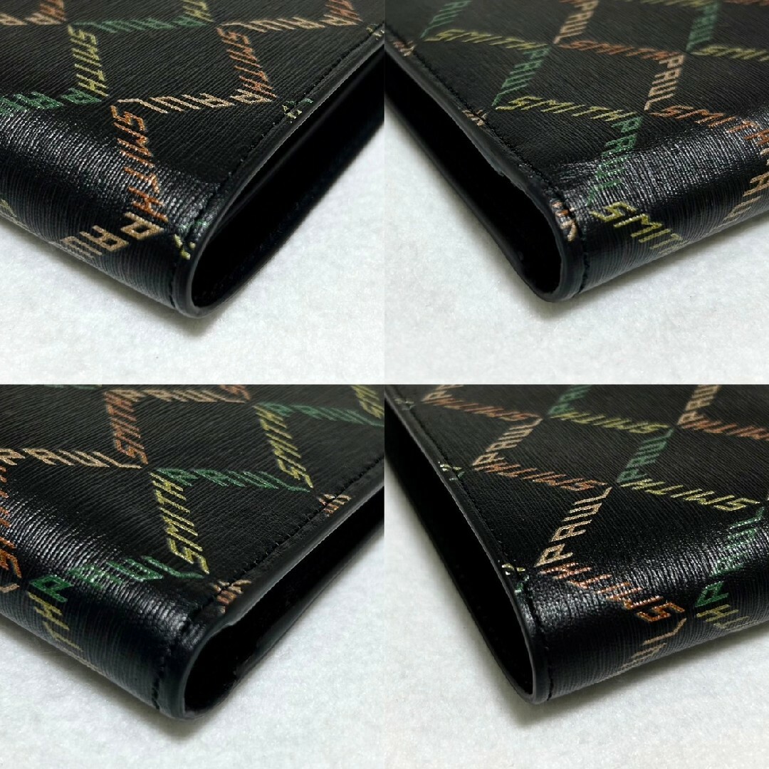 Paul Smith - 極美品 ポールスミス 二つ折り財布 レザー 本革 総 Paul Smith - 極美品 ポールスミス 二つ折り財布 レザー 本革 総