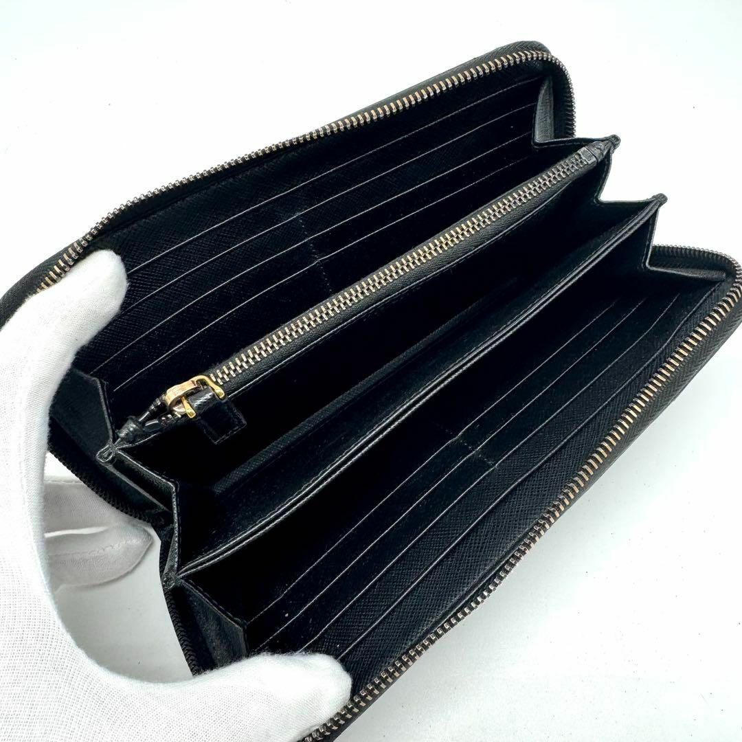 PRADA - 【極美品✨】付属品完備 プラダ 長財布 ラウンド PRADA - 【極美品✨】付属品完備 プラダ 長財布 ラウンド