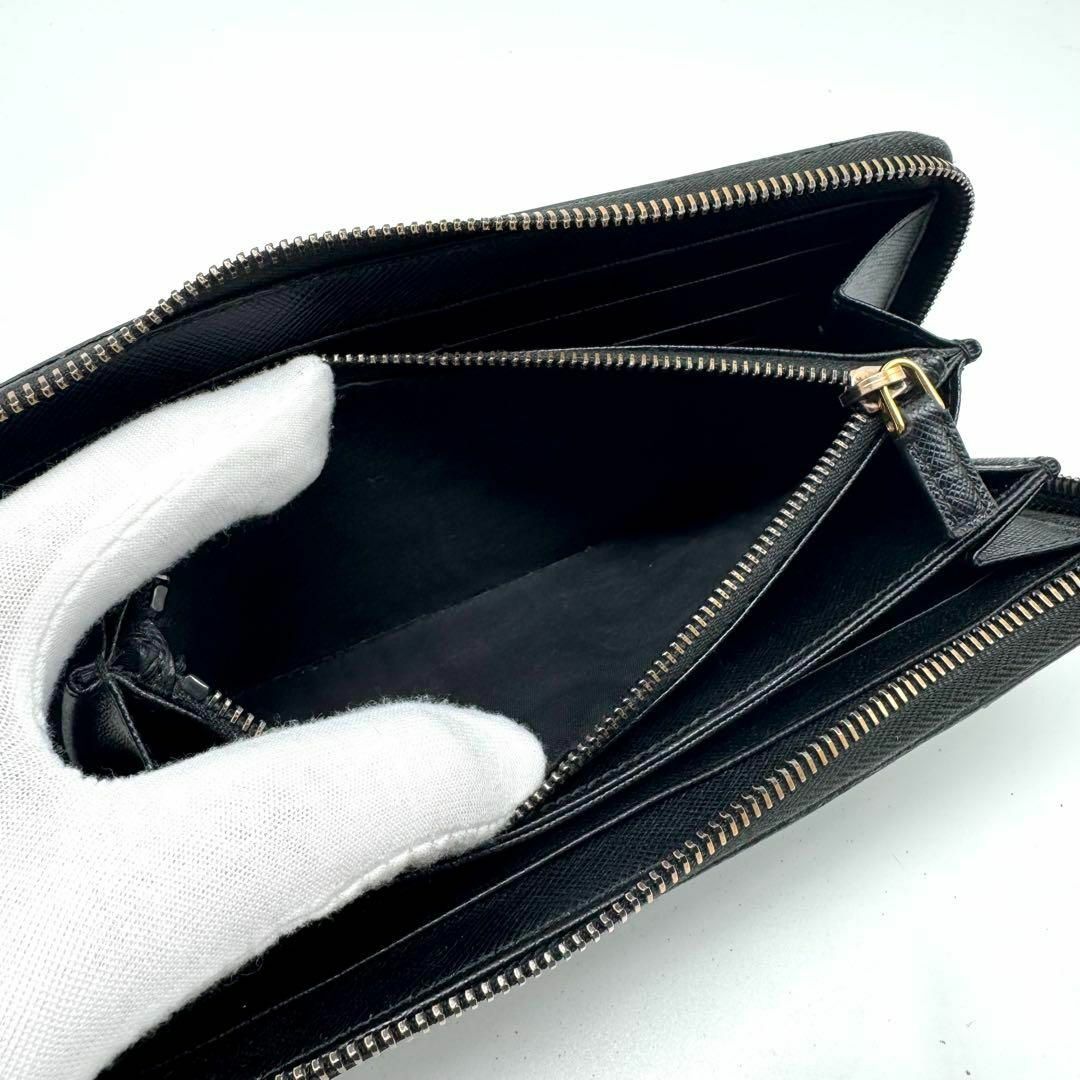 PRADA - 【極美品✨】付属品完備 プラダ 長財布 ラウンド PRADA - 【極美品✨】付属品完備 プラダ 長財布 ラウンド