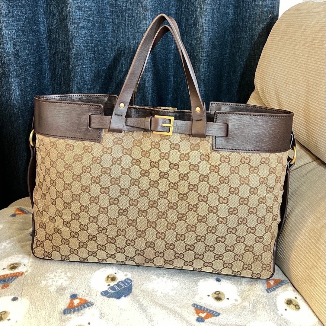 GUCCI - GUCCI グッチ トートバッグハンドバッグ GG柄総柄 GUCCI - GUCCI グッチ トートバッグハンドバッグ GG柄総柄