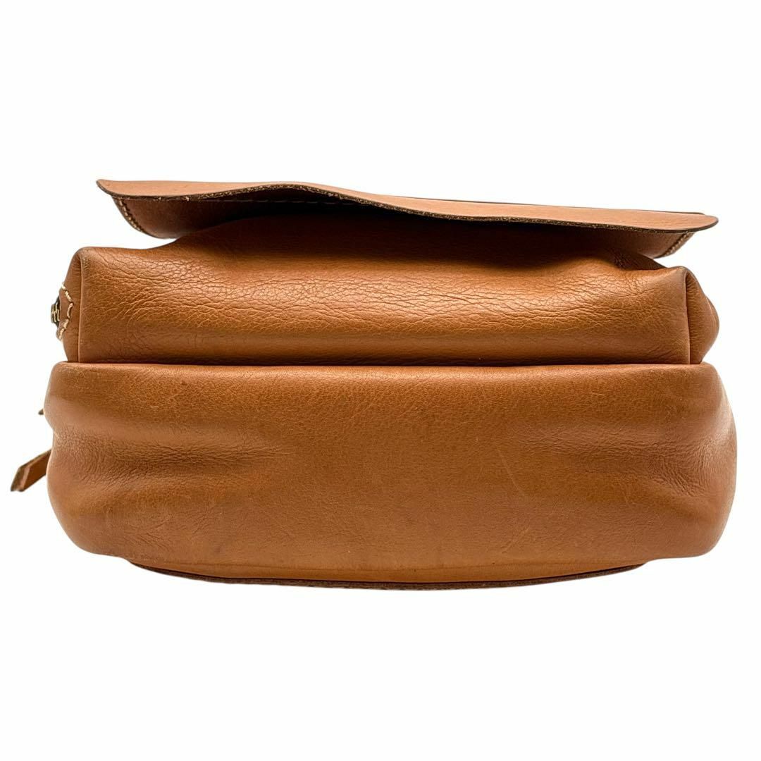 HERZ - 【美品】HERZ ヘルツ ショルダーバッグ 本革 キャメル HERZ - 【美品】HERZ ヘルツ ショルダーバッグ 本革 キャメル