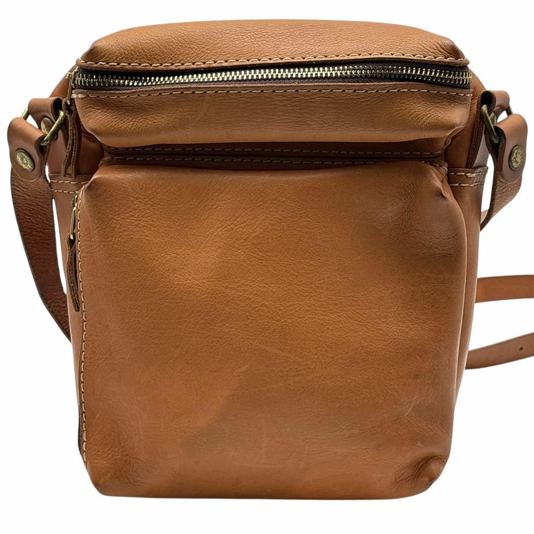 HERZ - 【美品】HERZ ヘルツ ショルダーバッグ 本革 キャメル HERZ - 【美品】HERZ ヘルツ ショルダーバッグ 本革 キャメル