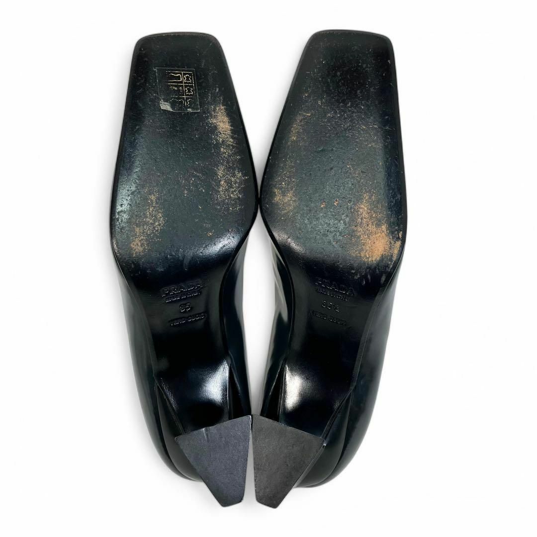 PRADA - 箱付 PRADA プラダ 35 22.5 レザー パンプス PRADA - 箱付 PRADA プラダ 35 22.5 レザー パンプス
