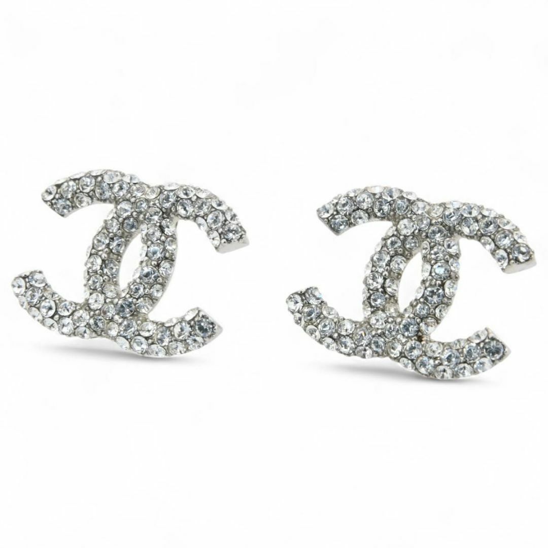 CHANEL - シャネル ココマーク ピアス ラインストーン Aランク CHANEL - シャネル ココマーク ピアス ラインストーン Aランク