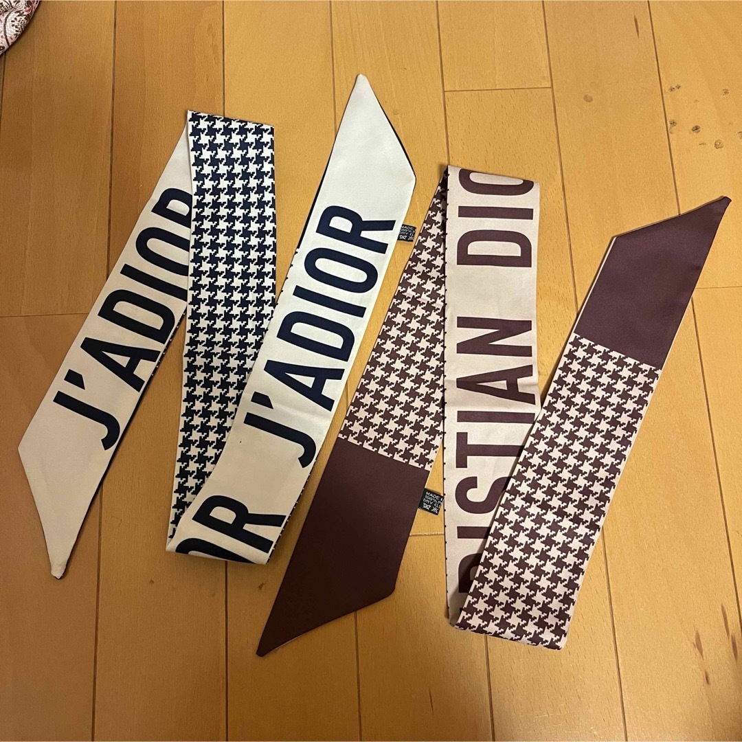 DIOR 千鳥柄 ミッツァ スカーフセット ネイビー ブラウンの通販 DIOR 千鳥柄 ミッツァ スカーフセット ネイビー ブラウンの通販