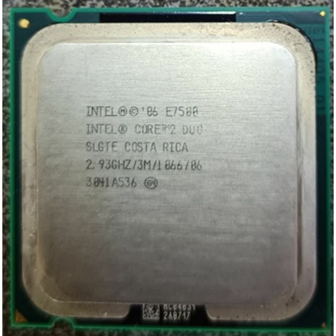 intel(インテル)の【中古】CPU Intel Core 2 Duo E7500 2.93GHz スマホ/家電/カメラのPC/タブレット(PCパーツ)の商品写真