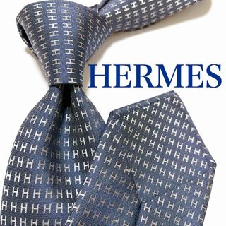 HERMES - 美品 エルメス ネクタイ ハイブランド H柄 ファソネ HERMES - 美品 エルメス ネクタイ ハイブランド H柄 ファソネ