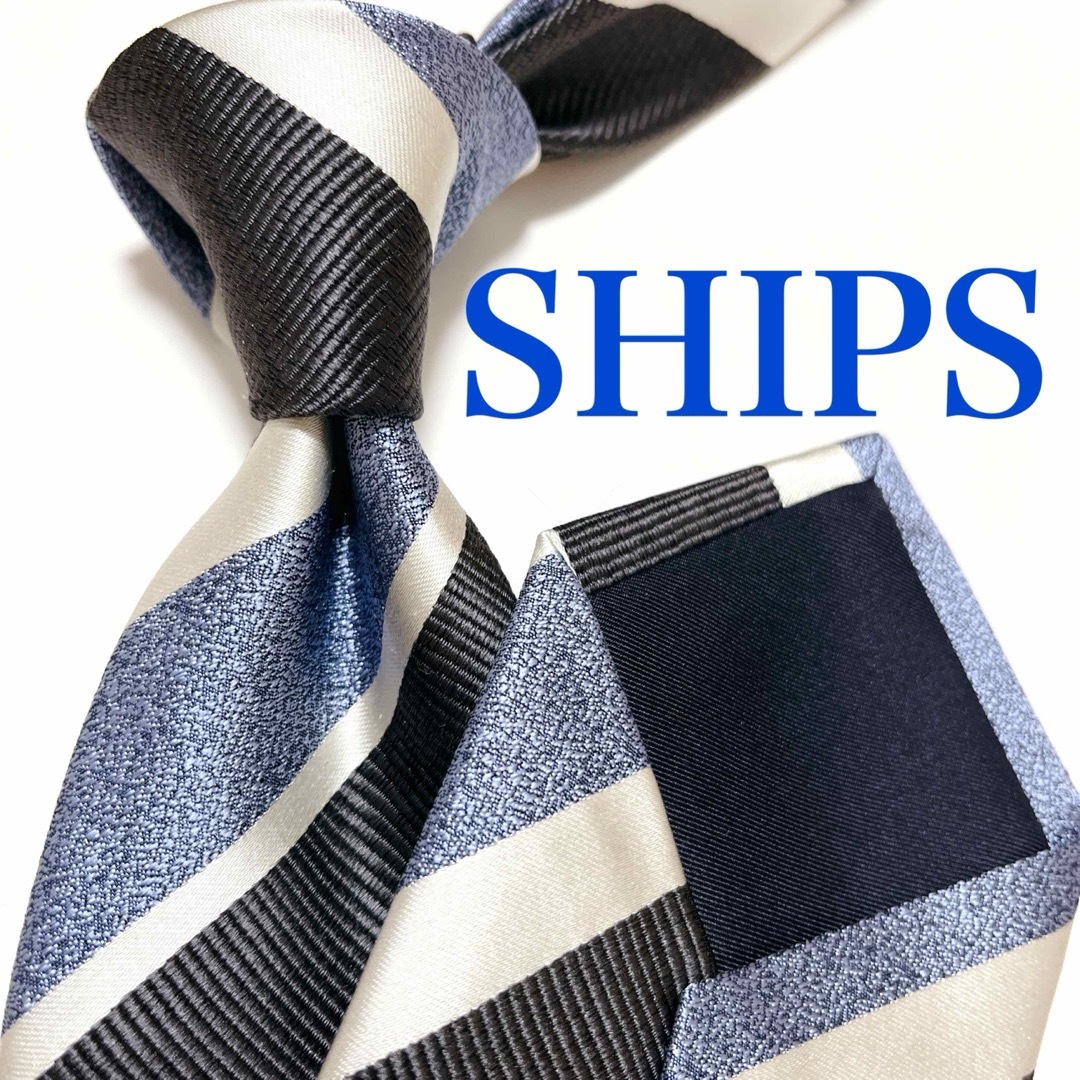 SHIPS - 美品 シップス ネクタイ ハイブランド レジメンタル SHIPS - 美品 シップス ネクタイ ハイブランド レジメンタル