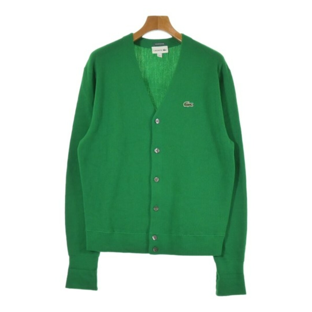 LACOSTE - LACOSTE ラコステ カーディガン M 緑 【古着】【中古 LACOSTE - LACOSTE ラコステ カーディガン M 緑 【古着】【中古