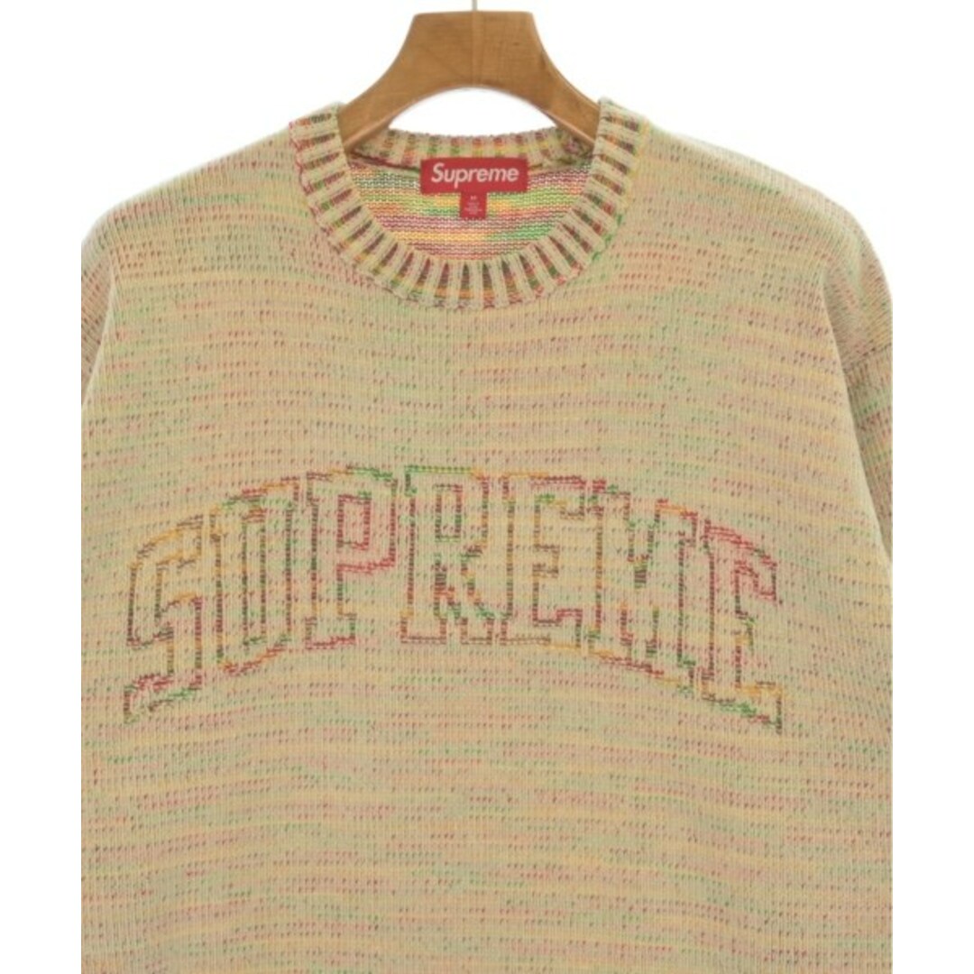 Supreme - Supreme シュプリーム ニット・セーター M ベージュx Supreme - Supreme シュプリーム ニット・セーター M ベージュx