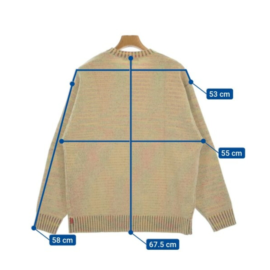 Supreme - Supreme シュプリーム ニット・セーター M ベージュx Supreme - Supreme シュプリーム ニット・セーター M ベージュx