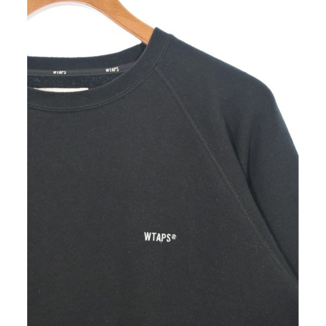 WTAPS ダブルタップス スウェット 01(S位) 黒 【古着】【中古 WTAPS ダブルタップス スウェット 01(S位) 黒 【古着】【中古