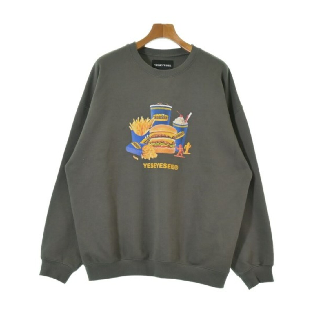 YES EYE SEE イェスアイシー スウェット L グレー 【古着 YES EYE SEE イェスアイシー スウェット L グレー 【古着