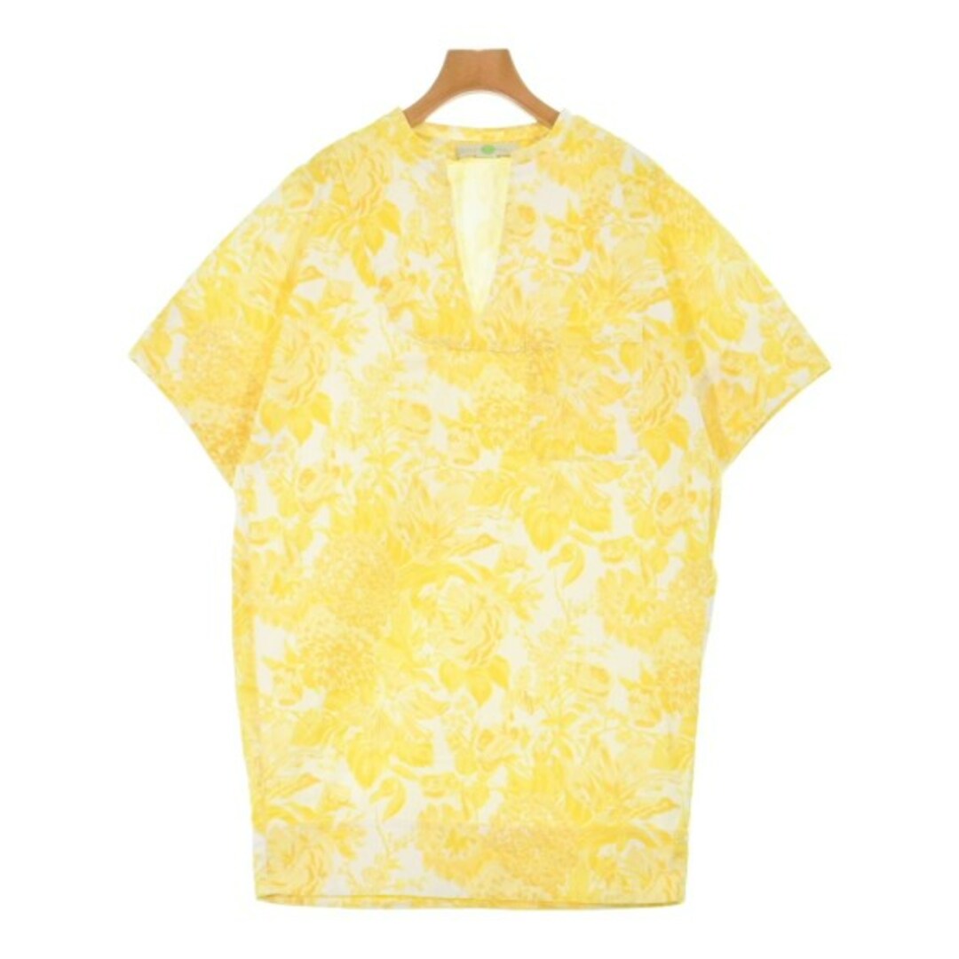 Stella McCartney - STELLA McCARTNEY ワンピース 38(S位) 黄x白 Stella McCartney - STELLA McCARTNEY ワンピース 38(S位) 黄x白