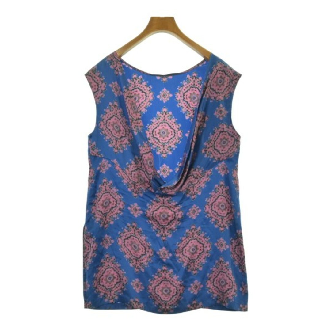 DRIES VAN NOTEN - DRIES VAN NOTEN ブラウス 36(XS位) 青x