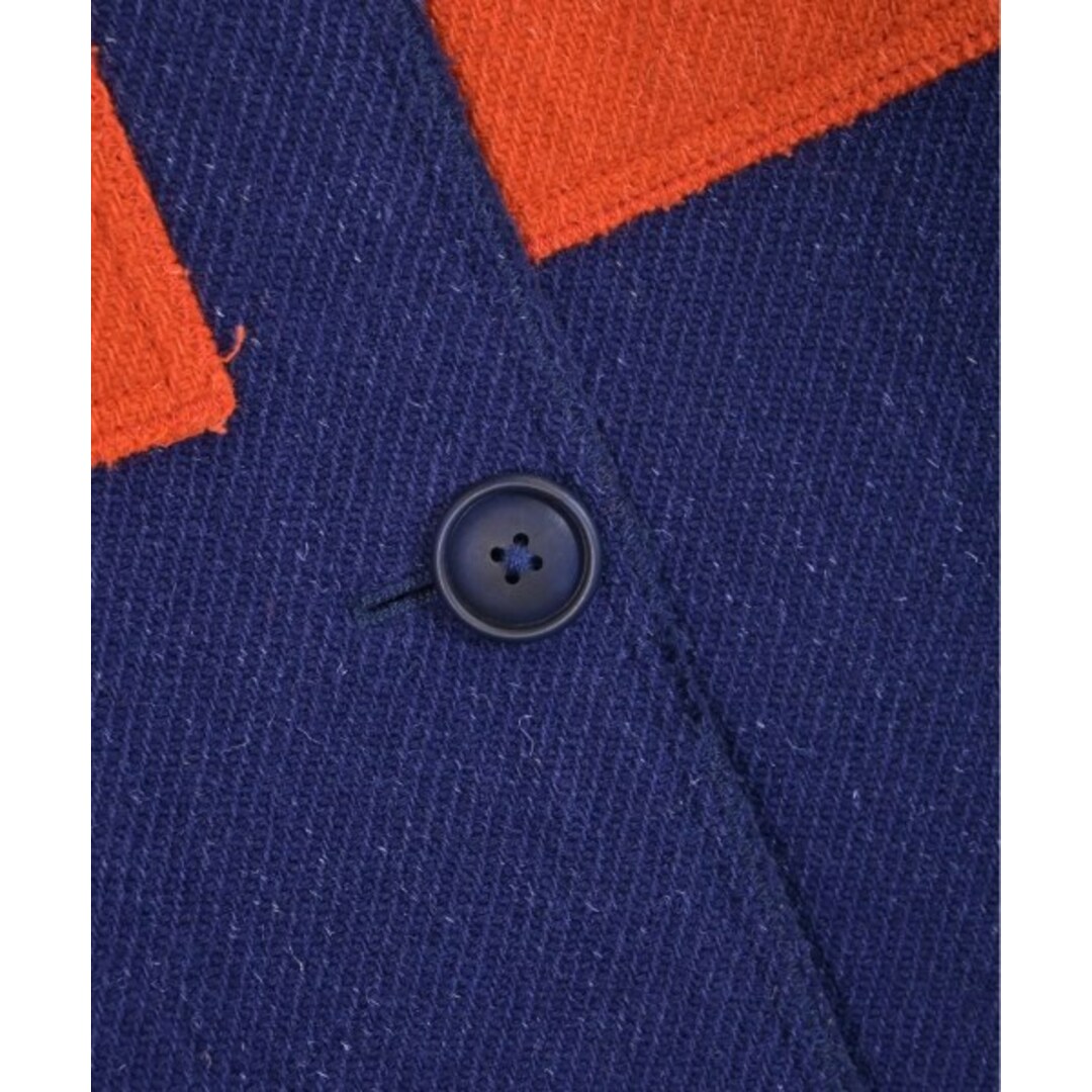 BOTTEGA VENETA コート(その他) 紺xオレンジ 4103925A0014 BOTTEGA VENETA - BOTTEGA VENETA コート(その他) 36(XS位) 紺