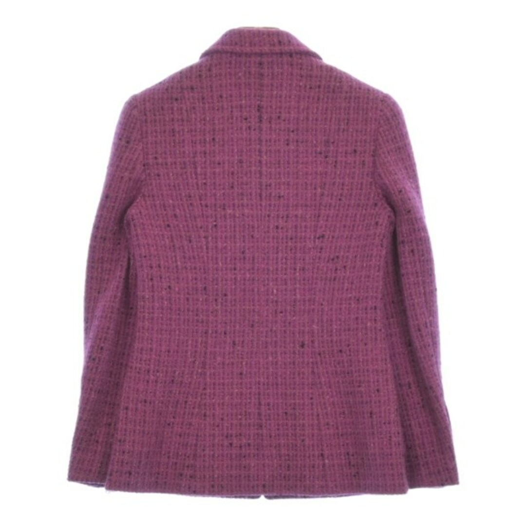 CHANEL - CHANEL ジャケット(その他) 36(S位) 紫xベージュx黒 CHANEL - CHANEL ジャケット(その他) 36(S位) 紫xベージュx黒